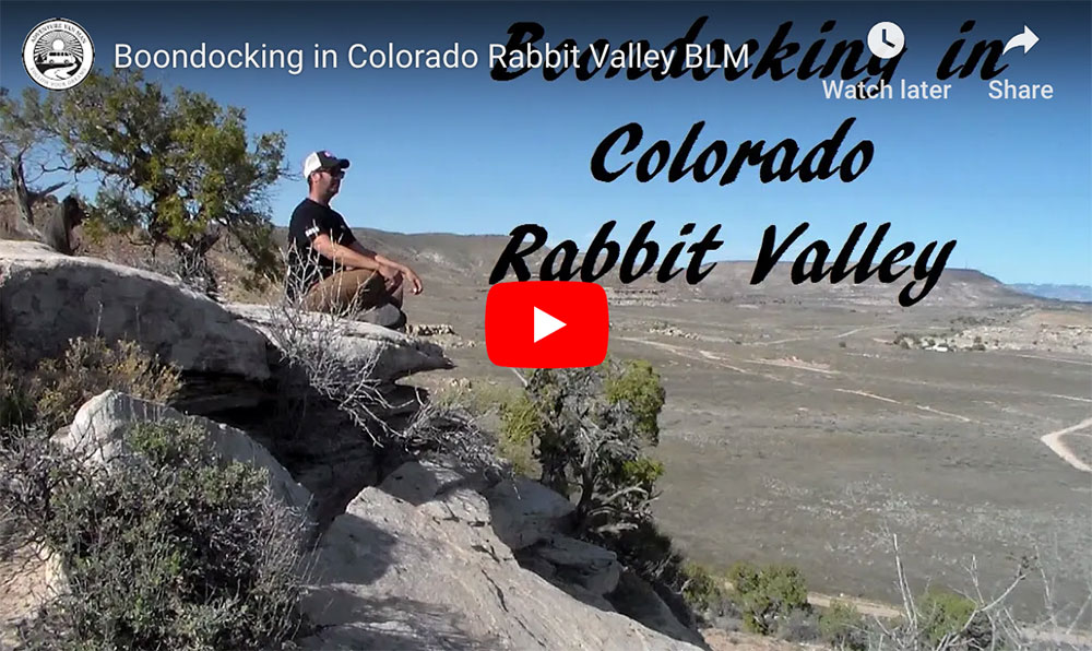 Boondocking in Colorado Rabbit Valley BLM